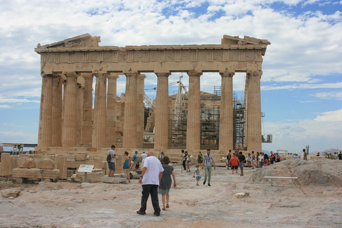 Parthenon at the Acropolis in Greece